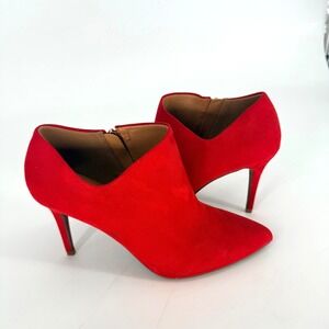 Jessica Simpson Averna3 Red Pointed Toe Stiletto Ankle Booties Womens 9M